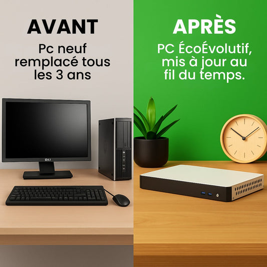 Avant / Après : pourquoi le PC ÉcoÉvolutif change durablement la gestion informatique des entreprises